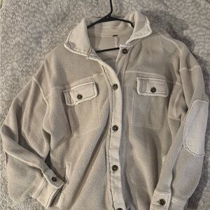 Free People Button-Up Sherpa Jacket